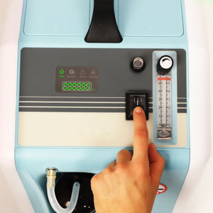 Home Oxygen Concentrator 5L, FDA Approved, 93%±3% Purity, Portable with Wheels