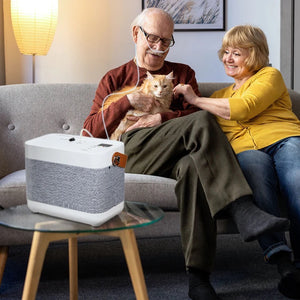Portable 1L-3L Continuous Flow Lightweight Home Oxygen Concentrator
