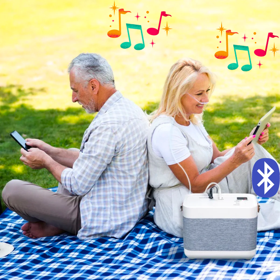 Portable 1L-3L Continuous Flow Lightweight Home Oxygen Concentrator