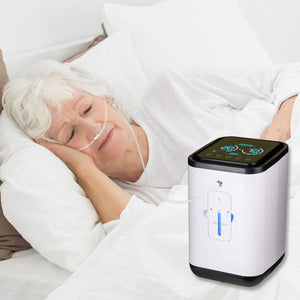 JQ Home Oxygen Concentrator, 1-7L/min Adjustable, 93% High Purity Oxygen, Low Noise Machine