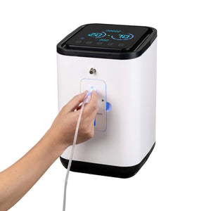 JQ Home Oxygen Concentrator, 1-7L/min Adjustable, 93% High Purity Oxygen, Low Noise Remote Control Machine